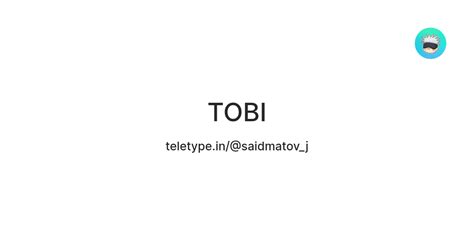 TOBI — Teletype