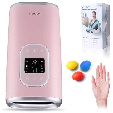 SoftGym Cordless Electric Hand Massager Machine With Heat - Compression ...