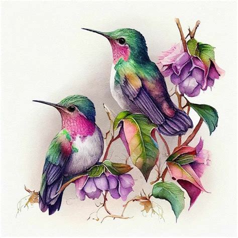 Image result for How to Paint Hummingbirds Tutorials