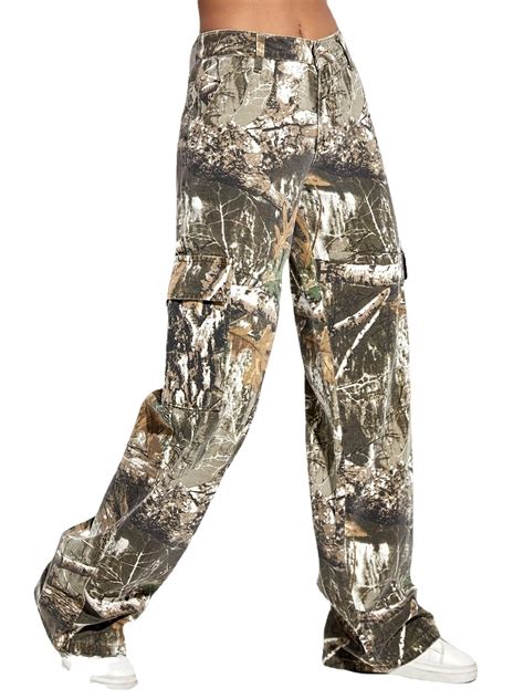 Womens Camo Cargo Pants Wide Leg at Andre Mccann blog