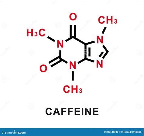 Caffeine Chemical Formula. Caffeine Chemical Molecular Structure ...