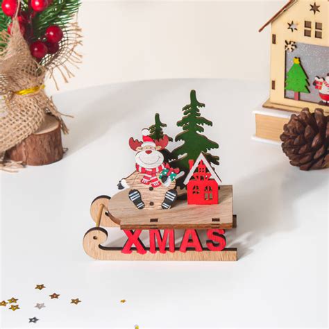 Xmas DIY Wooden Reindeer Sleigh Decor Online - Premium Decor Object ...