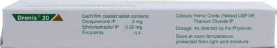 Dronis 20 Tablet: Uses, Side Effects, Price, Dosage & More Info - PharmEasy