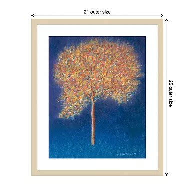 Tree In Blossom By Peter Davidson Wood Framed Wall Art Print