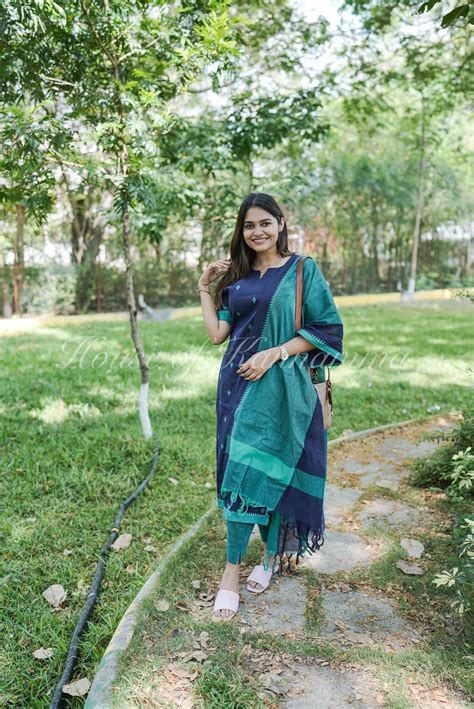 South Cotton Salwars - Navy Blue – Kannamma Designs