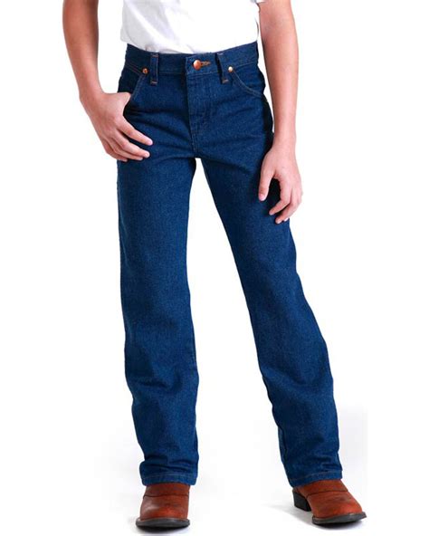 Wrangler Boys' Husky Fit Cowboy Cut ProRodeo Jeans, Blue