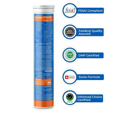 Buy Fast&Up Reload Effervescent Tablets - Cola Flavour, 20's Online ...