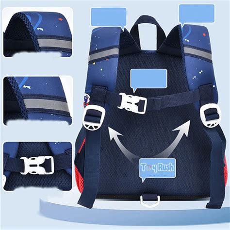 3D Rocket Design Kids School Bags - Toy Rush
