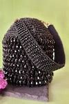Buy Black Pearls, Crystals Pristine Embellished Potli Bag by Nayaab By ...