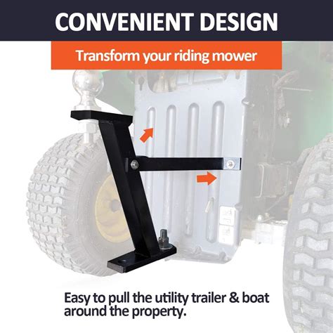 Buy ELITEWILL Lawn Mower Trailer Towing Hitch, Garden Tractor Pro Hi ...