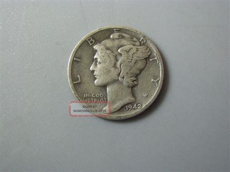 1942 Mercury Dime United States Coin G