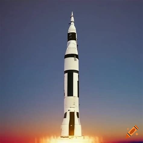 Saturn v rocket at cape canaveral on Craiyon