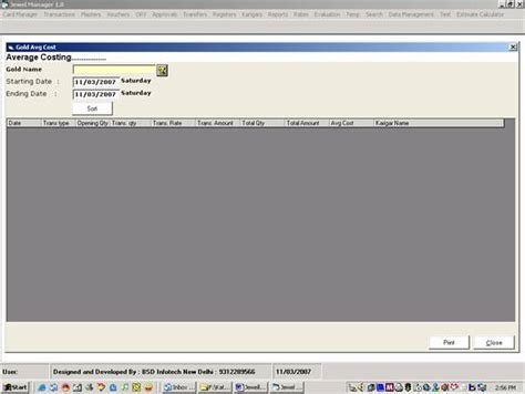 Jewellery Software | Features | BSD InfoTech