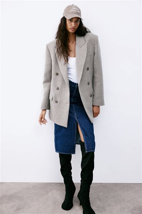 - Knee-Length Denim Skirt - Dark denim blue - Ladies | H&M CA