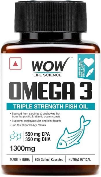 Omega 3 Fish Oil Online in India at Best Prices | Flipkart.com