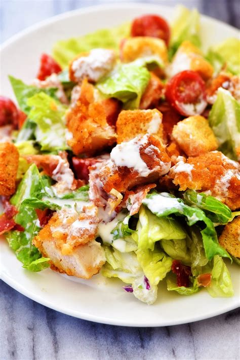 Crispy Chicken BLT Salad - Life In The Lofthouse