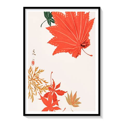 Orange Leaves: Buy Flower Paintings & Botanical Art Online – Dessine Art