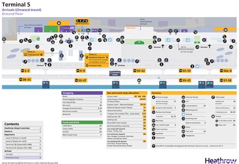 Heathrow Airport Map (LHR) - Printable Terminal Maps, Shops, Food ...