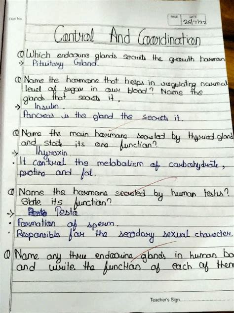 Image result for Control and Coordination Class 12