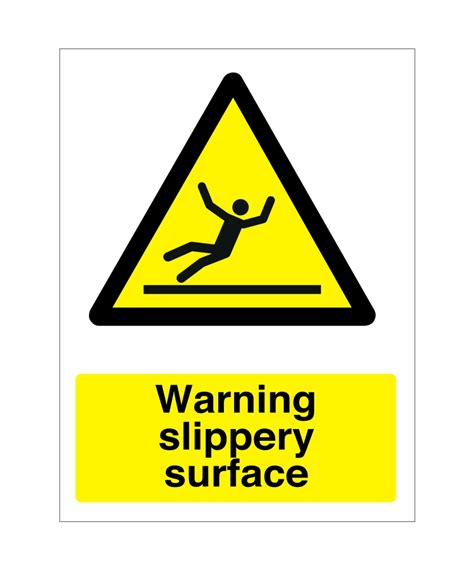 Image result for Slippery Surface Sign