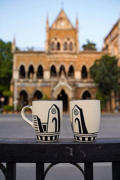 Buy Mombaye City Hand Painted Black And White Ceramic Coffee Mug Online ...