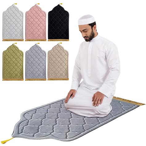Muslim-Prayer-Mat-Islamic-Turkish-Prayer-Rugs-Ramadan-Gift-Prayer-Mat ...