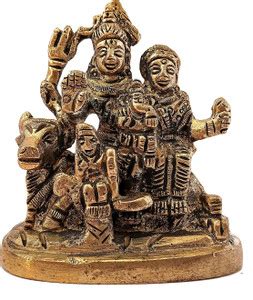 GURU JEE Lord Shiva with Parvati Ganesh Kartikeya Nandi Decorative ...