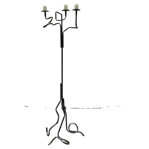 Pair of Large Floor Standing Brass Candelabras, circa 1860 at 1stDibs ...