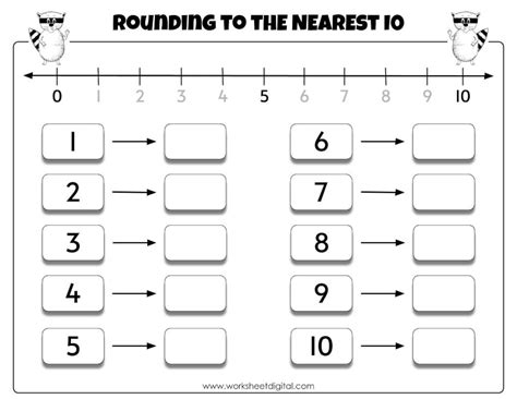 Image result for Rounding Nearest 10 Worksheet