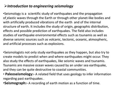 Seismology | PPTX