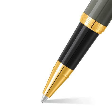 Sheaffer VFM 9427 Glossy Light Gray Rollerball Pen with Gold-Tone Trim ...