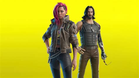 Johnny Silverhand And V In Fortnite X Cyberpunk 2077 Wallpaper,HD Games Wallpapers,4k Wallpapers ...