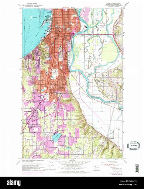 Everett washington state map Cut Out Stock Images & Pictures - Alamy