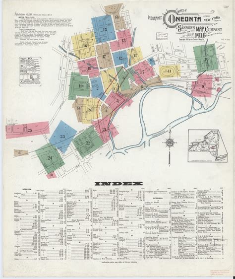 Oneonta, New York (1916) - Sanborn Fire Maps