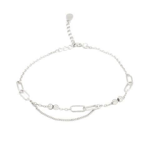 ERI 925 Silver Interlinked Chain Adjustable Bracelet – Eri Silvers