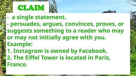 Claim Examples 的图像结果