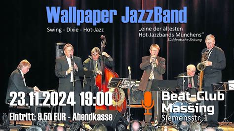 Wallpaper JazzBand live im Beat-Club Massing am Sa., 23.11.2024 ...