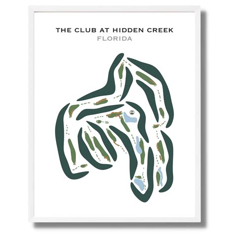 Buy the best printed golf course The Club at Hidden Creek, Florida