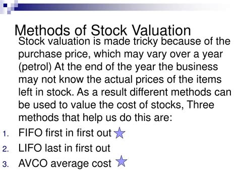 Stock Valuation Methods Fog Tutorial 的图像结果