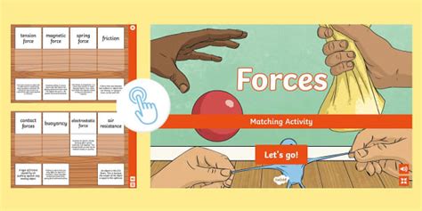 Forces Definition Matching Game (teacher made) - Twinkl