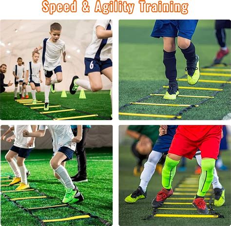Soccer Training Equipment Set, Soccer Accessories 20Ft Agility Ladder ...