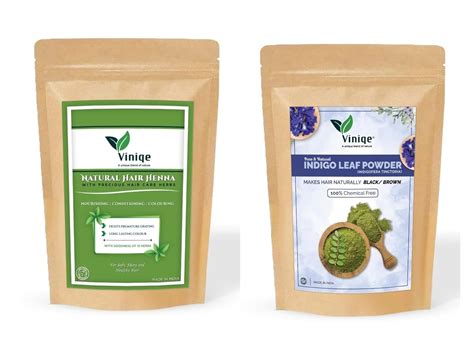 Buy Viniqe Combo of Hair Color Kit - Henna Powder and Indigo Leaf ...
