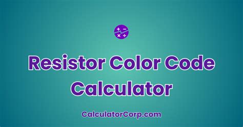 Image result for Electronic Color Code Calculator