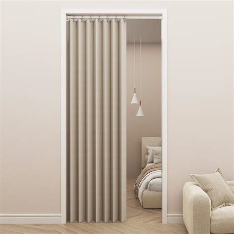 Amazon｜NEKOHASHI 間仕切りカーテン 断熱防寒 のれん 遮光 一級 暖簾 200cm丈 おしゃれ 北欧 アコーディオンカーテン ...