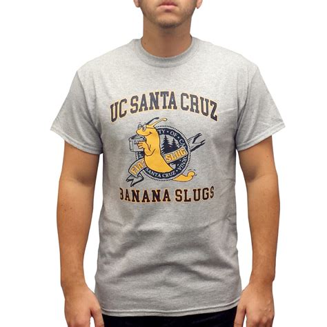Ucsc Slug Logo UC Santa Cruz Banana Slugs T Shirt Vincent Vega Costume