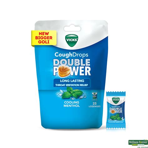 Buy Vicks Cough Drop Menthol Standee Pouch 25 Pieces Online at Best ...