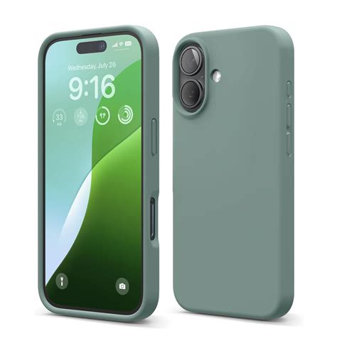 LIRAMARK Liquid Silicone Soft Back Cover Case for Apple iPhone 16 (6.1 ...