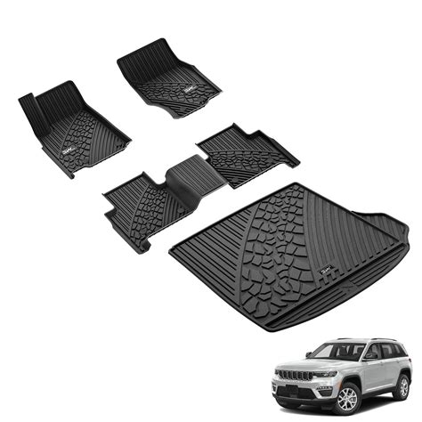 3W Floor Mats & Cargo Liner Fit for 2025 2024-2022 Jeep Grand Cherokee ...