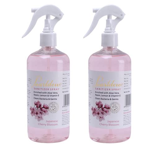 Pearldew Hand Sanitizer Spray 500 ml With Aloe Vera, Lemon, Neem ...