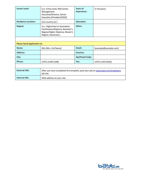 Business Development Manager Job Description Template by Bayt.com